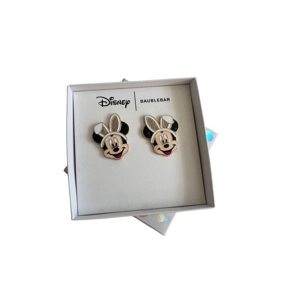 BAUBLEBAR x Disney Mickey Mouse Bunny Ears Easter Stud Earrings NEW NIB - Picture 2 of 4